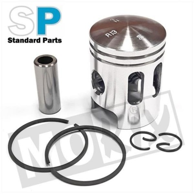 Zuiger 38mm 50cc brom SP met sleuven Foto van Zuiger 38mm 50cc brom SP met sleuven