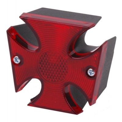 Achterlicht kruis zwart Foto van Achterlicht kruis zwart