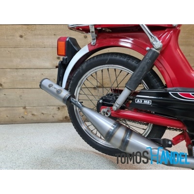 M-pipe uitlaat A35 voor 50cc/65cc (handgemaakte uitlaat) Foto van M-pipe uitlaat A35 voor 50cc/65cc (handgemaakte uitlaat)