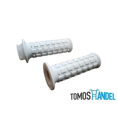 Handvatset A35 wit handvaten met gasdraaistuk Foto van Handvatset A35 wit handvaten met gasdraaistuk