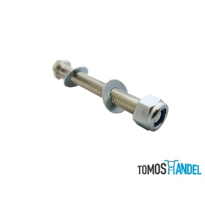 Bout motorblok ophanging met moer en ringen kort (bovenste 2 bouten) Foto van Bout motorblok ophanging met moer en ringen kort (bovenste 2 bouten)