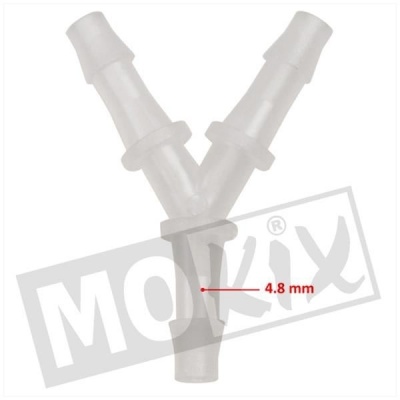 Slangverbinder Y-stuk 4.8mm Foto van Slangverbinder Y-stuk 4.8mm