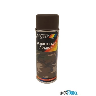 Foto van Motip spuitverf olijfbruin zwart 400mL