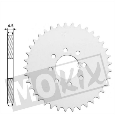 Achtertandwiel 37T Foto van Achtertandwiel 37T