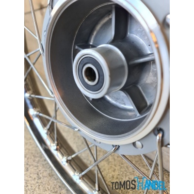 Voorwiel spaakvelg 16 inch Tomos Roadie / Classic