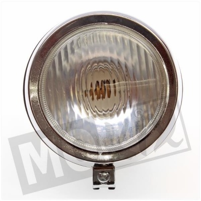 Koplamp rond metalen achterkant zwart