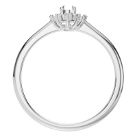 Afbeelding van Quince 14K White 5x3 mm Oval Halo-Style Ring Mounting