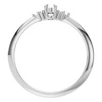 Afbeelding van Orchid 14K White 5x3 mm Oval Seven Stone-Style Ring Mounting