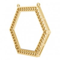 Afbeelding van Cythera 18K Yellow 1.40-1.50 mm Round Pave-Style Pendant Mounting