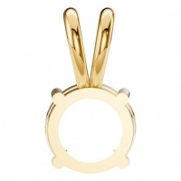 Afbeelding van Tulip 18K Yellow 6.50 mm Round Solitaire-Style Pendant Mounting