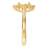 Afbeelding van Quince 14K Yellow 7x5 mm Oval Halo-Style Ring Mounting