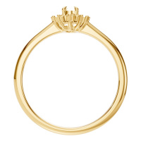 Afbeelding van Quince 18K Yellow 5x3 mm Oval Halo-Style Ring Mounting