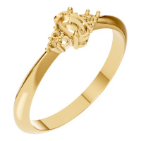 Afbeelding van Orchid 14K Yellow 5x3 mm Oval Seven Stone-Style Ring Mounting