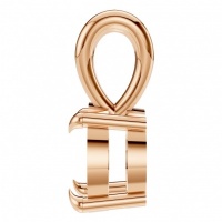 Afbeelding van Tulip 18K Rose 5.70 mm Round Solitaire-Style Pendant Mounting