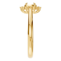 Afbeelding van Quince 18K Yellow 5x3 mm Oval Halo-Style Ring Mounting