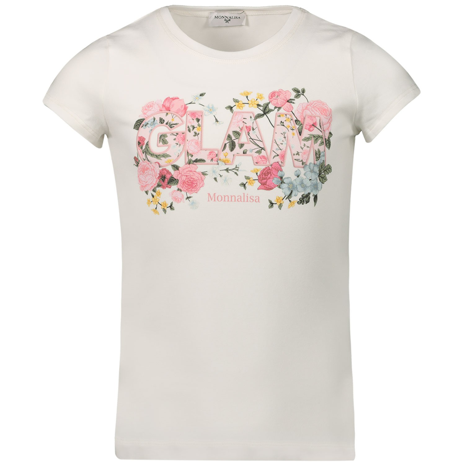 Monnalisa 114602Sd Kinder T Shirt Off White monnalisa kopen in de aanbieding