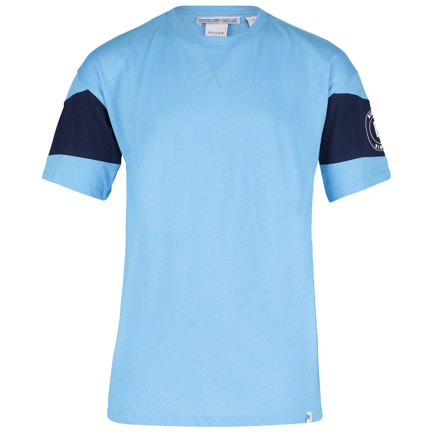 Nik En B8779 Kinder T Shirt Licht Blauw nik en nik kopen in de aanbieding