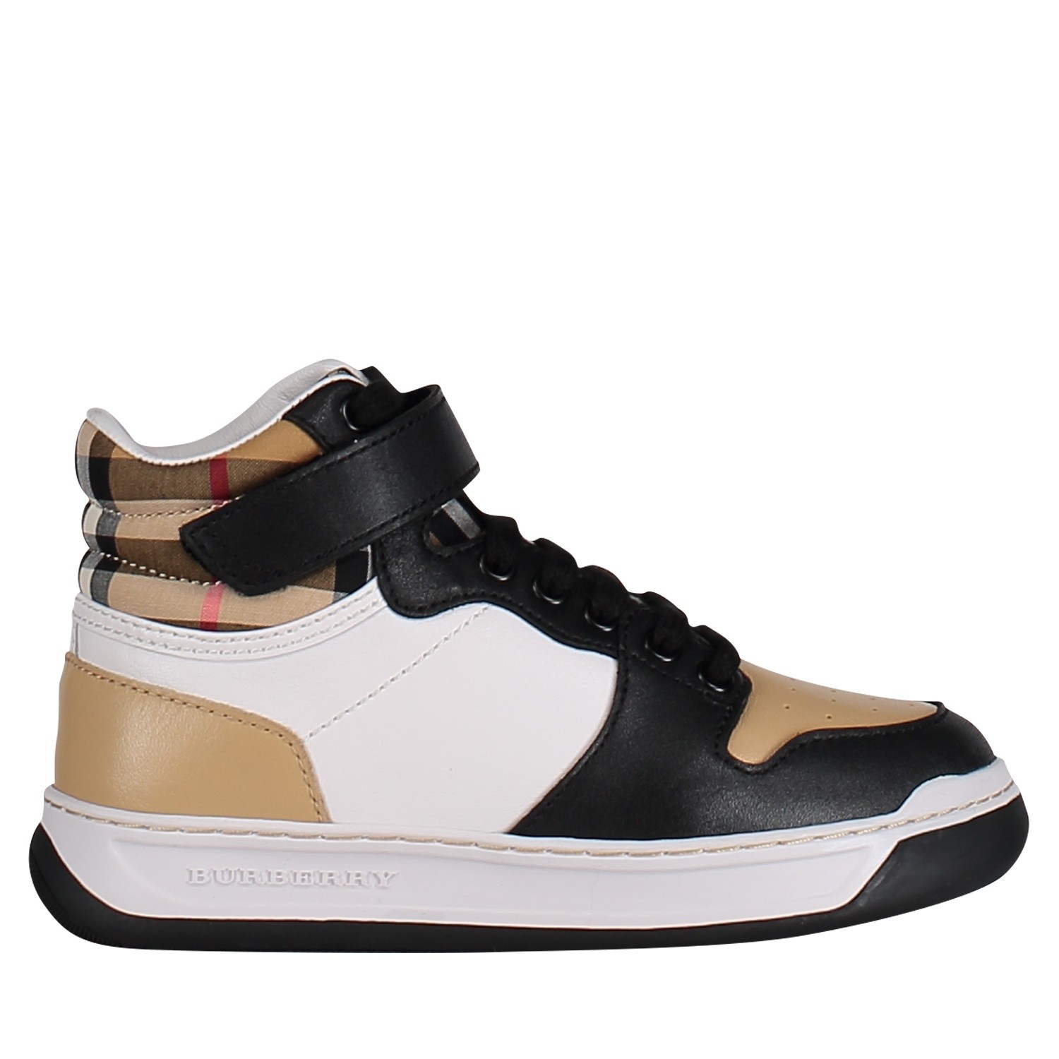 Burberry 8005791 Kindersneakers Zwart burberry kopen in de aanbieding