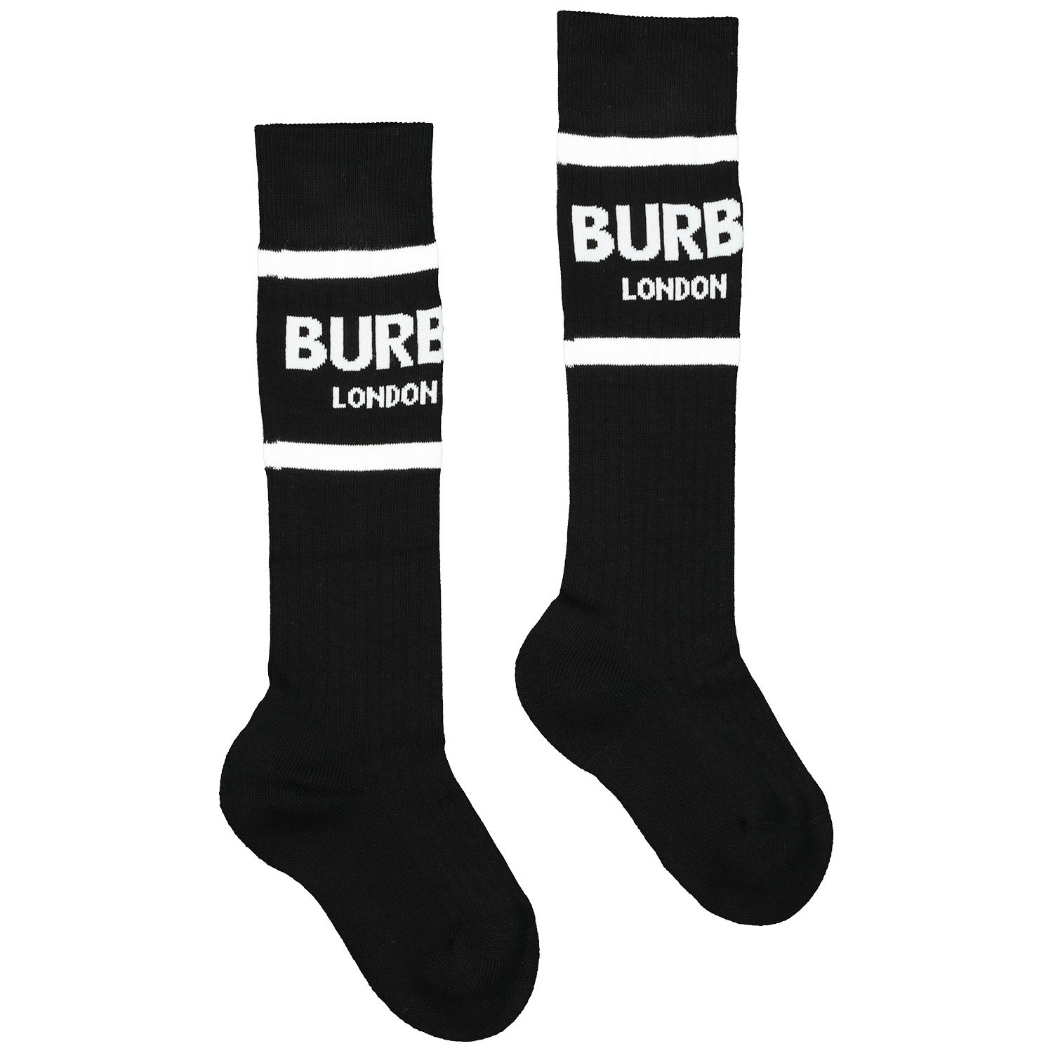 Burberry 8009427 Kindersokken Zwart burberry kopen in de aanbieding