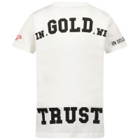 Afbeelding van in Gold We Trust IGWTTKT004 kinder t-shirt wit
