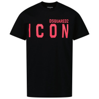 Afbeelding van Dsquared2 DQ1697 D00MM kinder t-shirt fluor roze