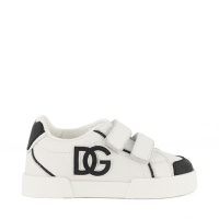 Afbeelding van Dolce & Gabbana DN0186 A3394 kindersneakers wit/zwart