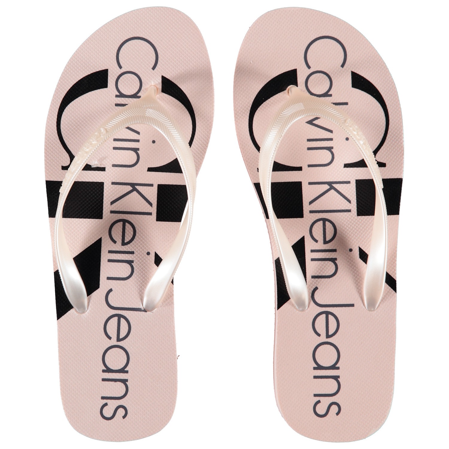 Calvin Klein Tesse Dames Slippers Licht Roze calvin klein kopen in de aanbieding