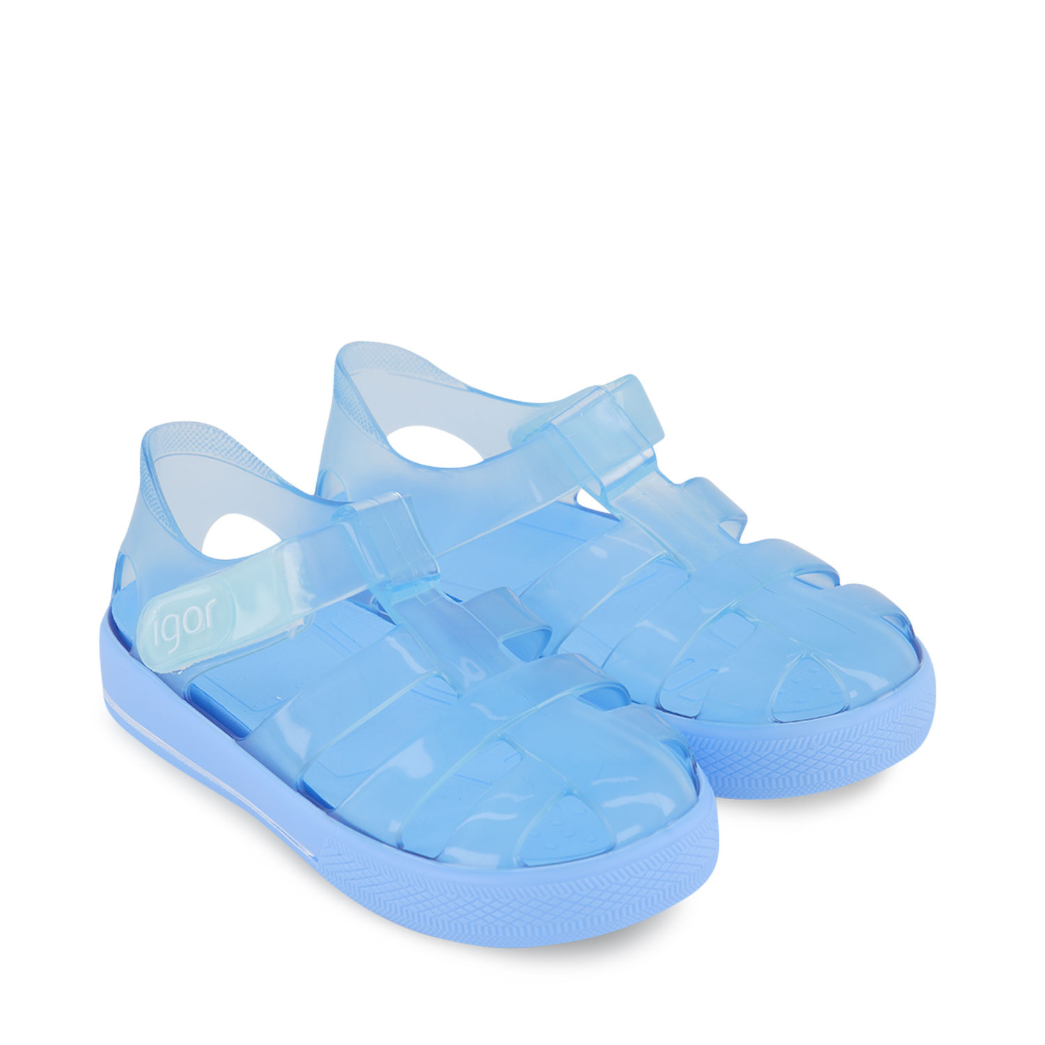 Igor S10245 unisex junior kindersandalen licht blauw bij Coccinelle