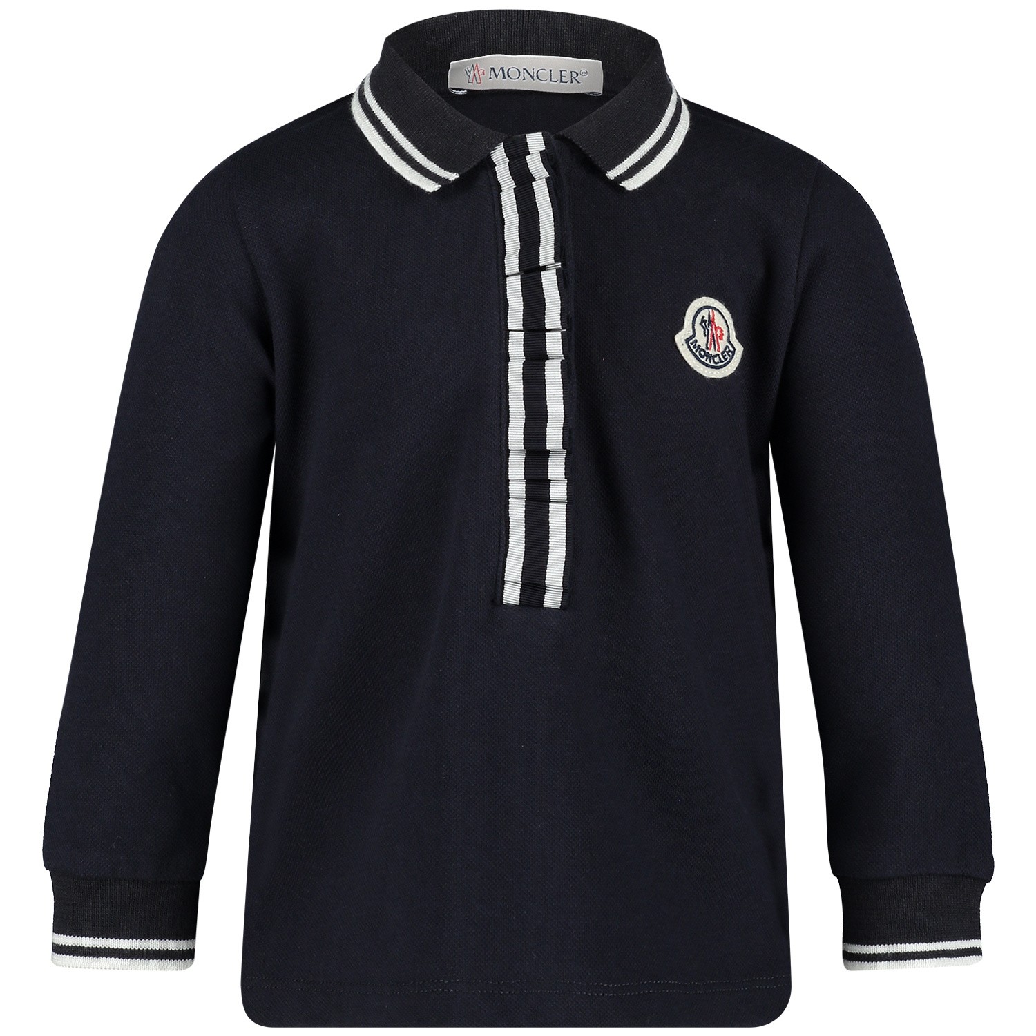 Moncler 8355105 Baby Polo Navy moncler kopen in de aanbieding