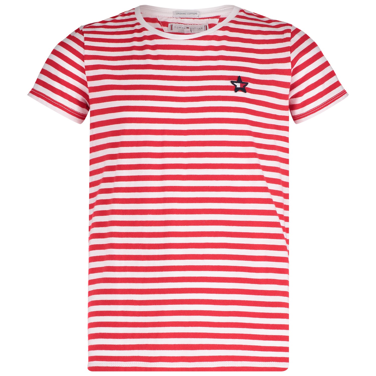 Tommy Hilfiger Kg0Kg04217 Kinder T Shirt Rood tommy hilfiger kopen in de aanbieding