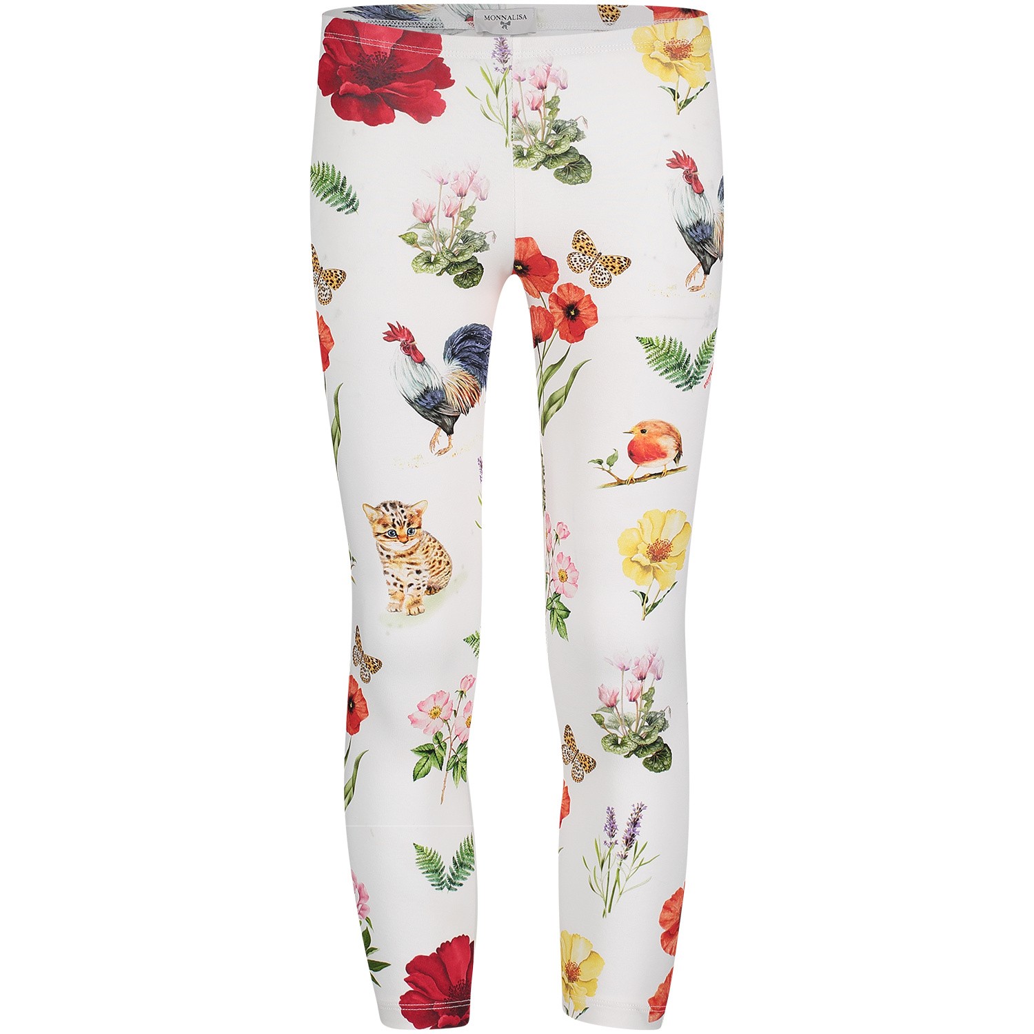 Monnalisa 113415 Kinder Legging Wit monnalisa kopen in de aanbieding
