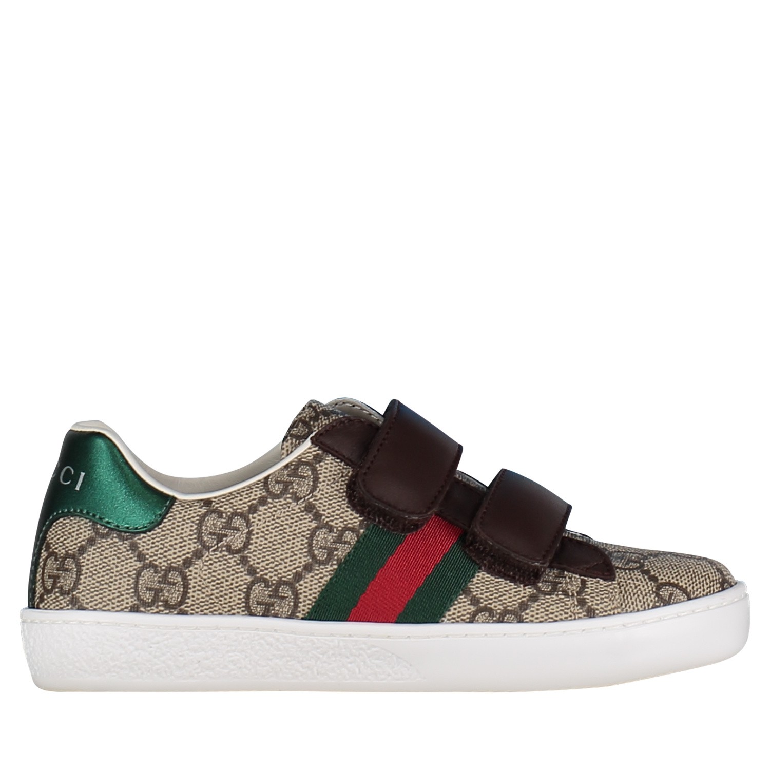 Gucci 463090 9C220 Kindersneakers Bruin gucci kopen in de aanbieding