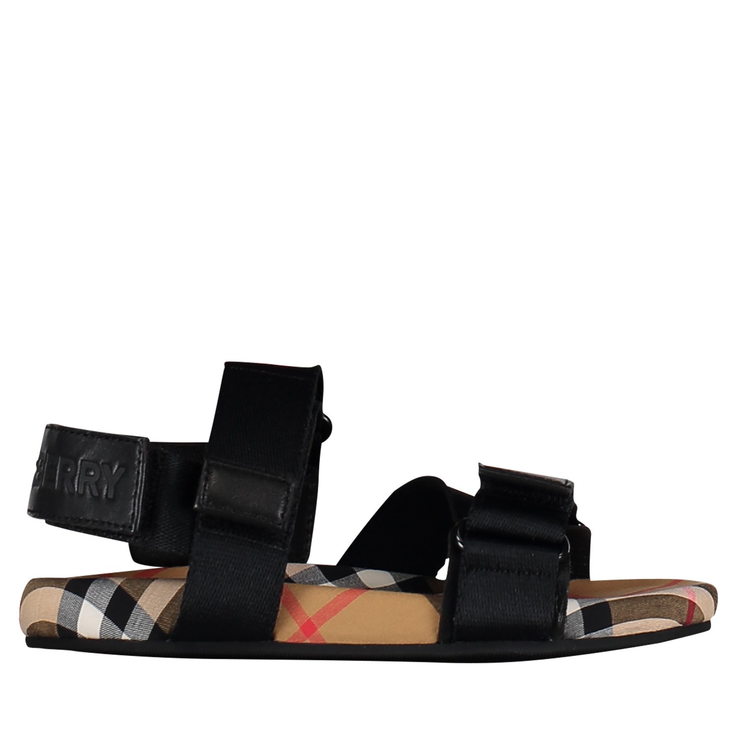 Burberry 8010684 Kindersandalen Zwart burberry kopen in de aanbieding