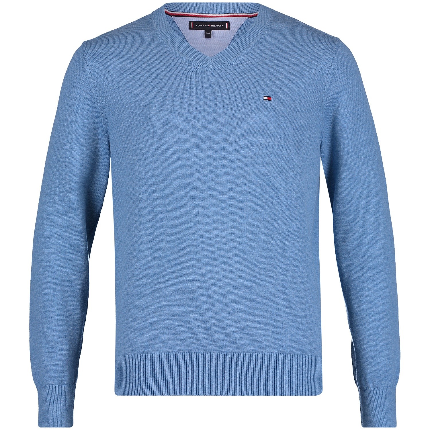 Tommy Hilfiger Kb0Kb04499 Kindertrui Licht Blauw tommy hilfiger kopen in de aanbieding