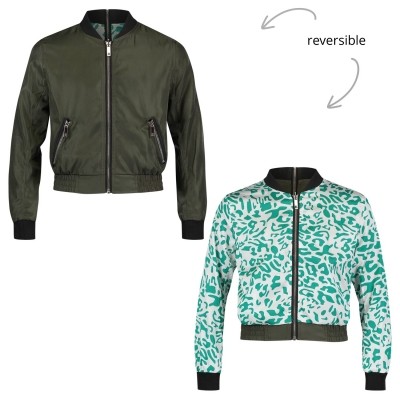 Afbeelding van Jacky Girls JGSS18005 kinder bomberjas groen