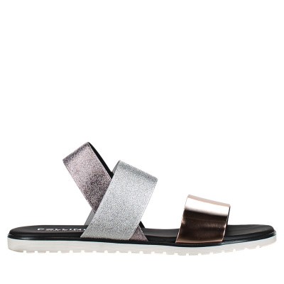 Afbeelding van Pollini SA16331G07 dames sandalen zilver