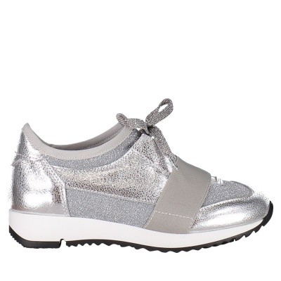 Afbeelding van Coccinelle 6327 kindersneakers zilver