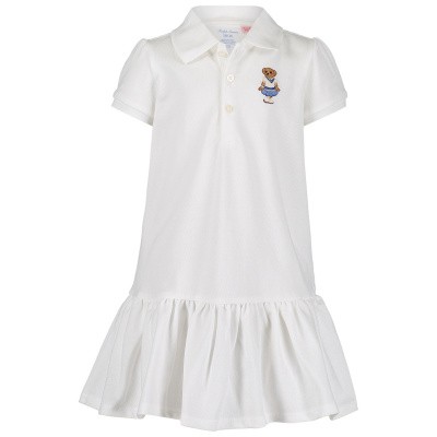Afbeelding van Ralph Lauren 743490 babyjurkje wit