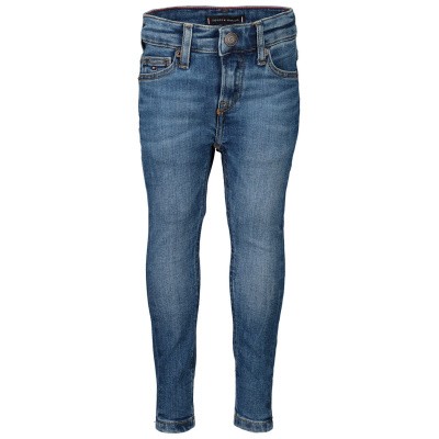 Tommy Hilfiger KB0KB04918B babybroekje jeans Afbeelding van Tommy Hilfiger KB0KB04918B babybroekje jeans