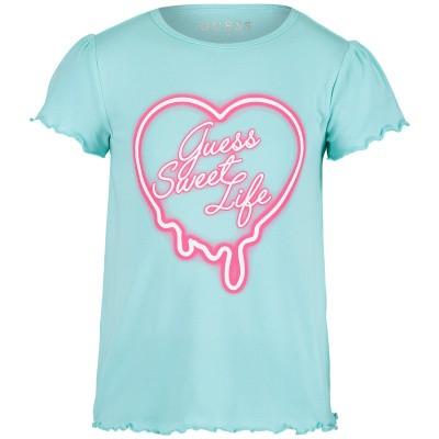 Afbeelding van Guess K92I15 kinder t-shirt turquoise