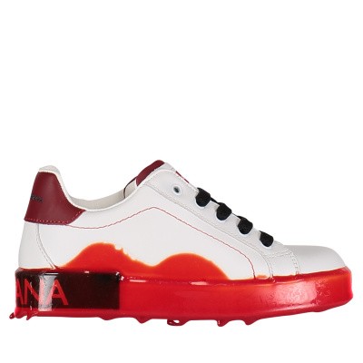 Afbeelding van Dolce & Gabbana DA0678 kindersneakers wit