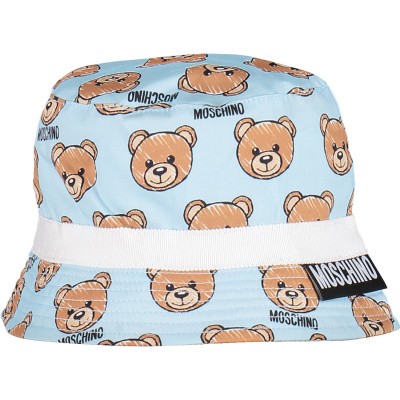 Afbeelding van Moschino MVX032 baby hoedje licht blauw