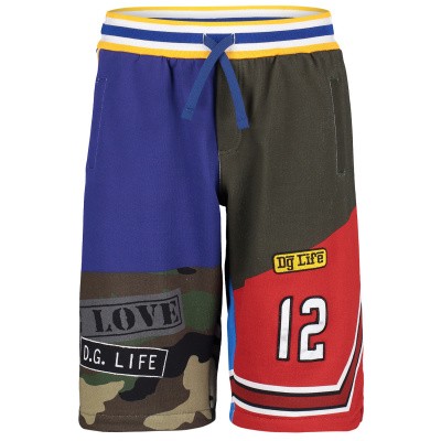 Afbeelding van Dolce & Gabbana L4JQE5 kinder shorts army
