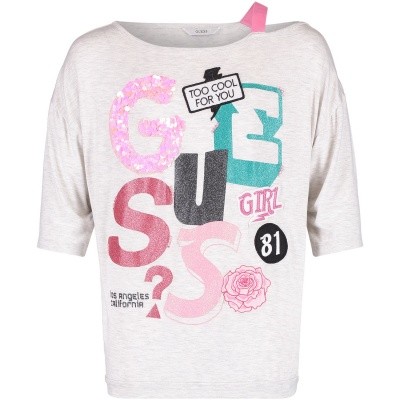 Afbeelding van Guess J83I11 kinder t-shirt grijs