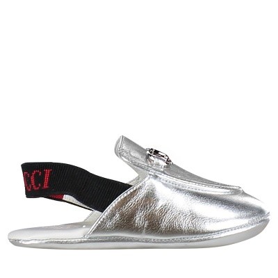 Afbeelding van Gucci 526104 babysneakers zilver