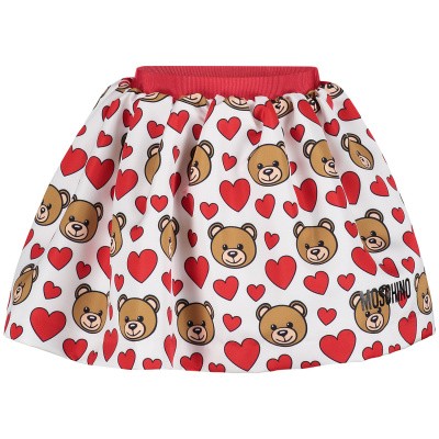 Afbeelding van Moschino MDJ00R baby rokje rood