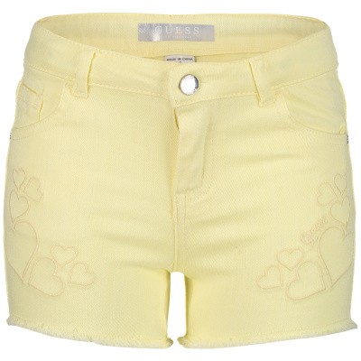 Afbeelding van Guess K92D02 kinder shorts geel