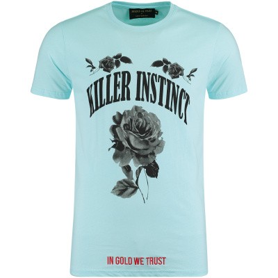 Afbeelding van in Gold We Trust FA070 heren t-shirt licht blauw