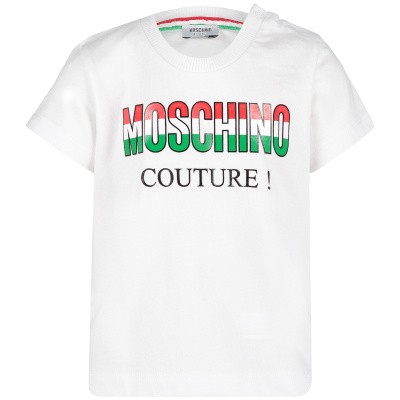 Afbeelding van Moschino MMM021 baby t-shirt wit