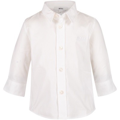 Afbeelding van Boss J05P03 baby blouse wit